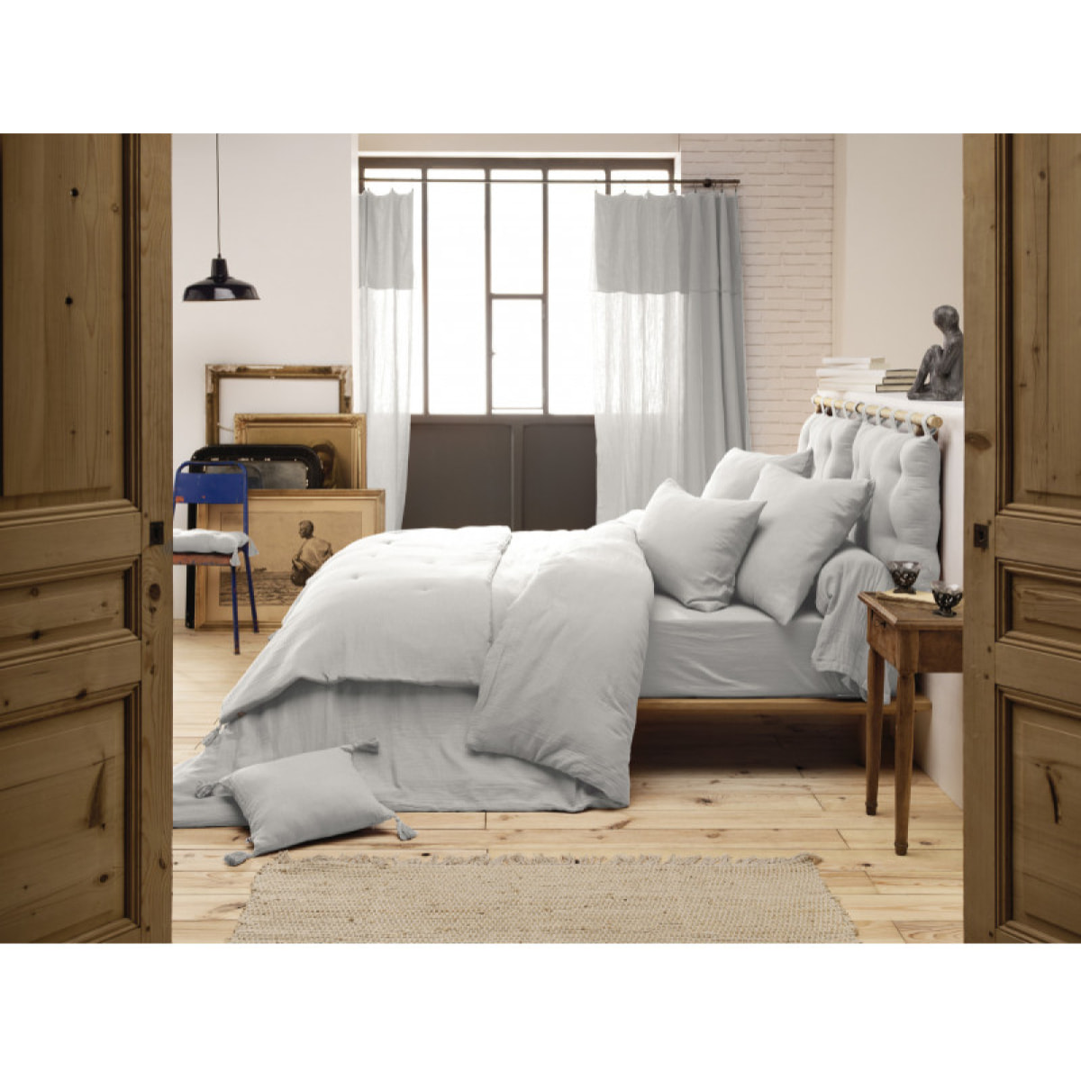 Pack housse de couette "Gaïa" "Gaze de Coton" 3 Pièces - Gaïa Nuage
