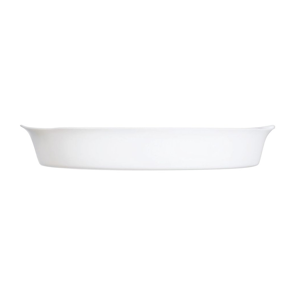 Plat à tarte blanc 28cm Smart Cuisine Carine 250°C  - Luminarc - Opale culinaire extra léger et résistant