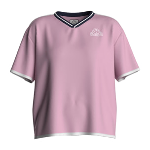 Kappa - Camisetas y tops Mujer Violeta - Logo Itlarv