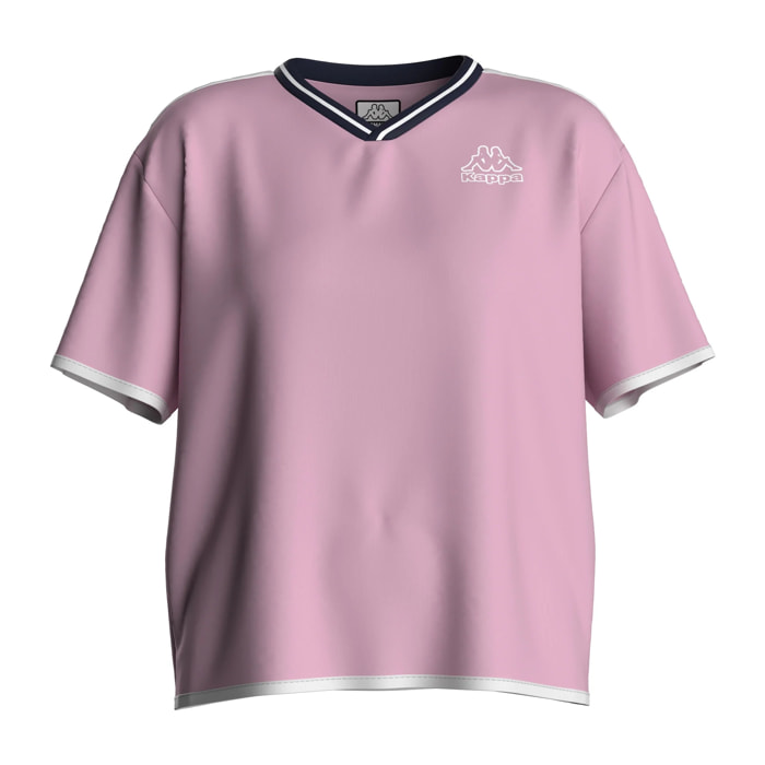 Kappa - Camisetas y tops Mujer Violeta - Logo Itlarv
