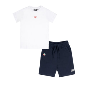 Conjunto infantil con camiseta y pantalón corto de algodón Leone Original