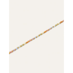 Cavigliera Rainbow Pastel Acciao Placcato Oro