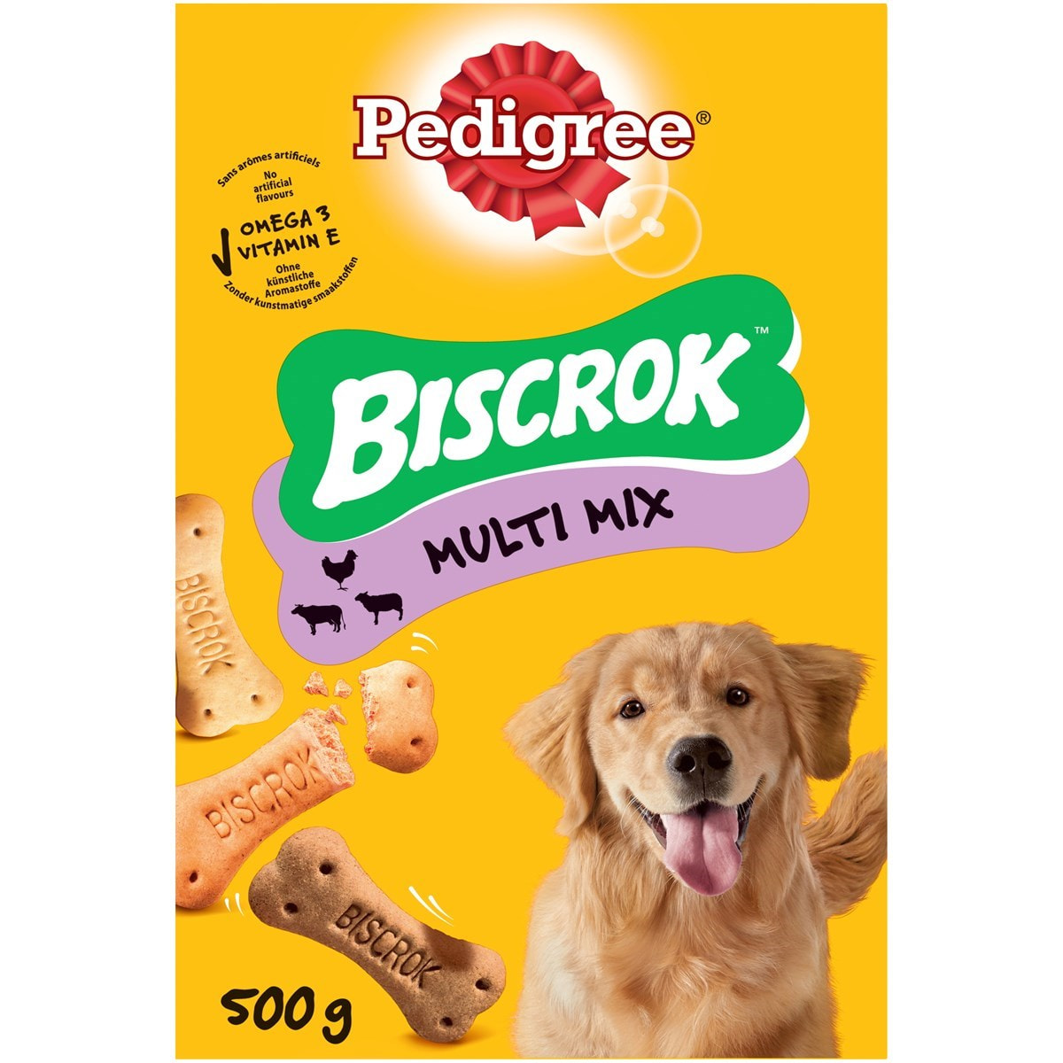 PEDIGREE Biscrok Biscuits croquants multi mix pour chien 15x 500g