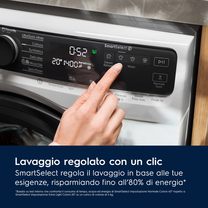 Electrolux Lavatrice serie 700 SteamCare Autodose 11 kg EW7F511GQ