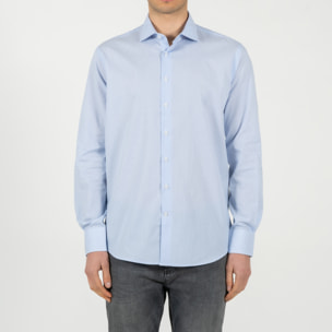 Camicia a righe collo francese