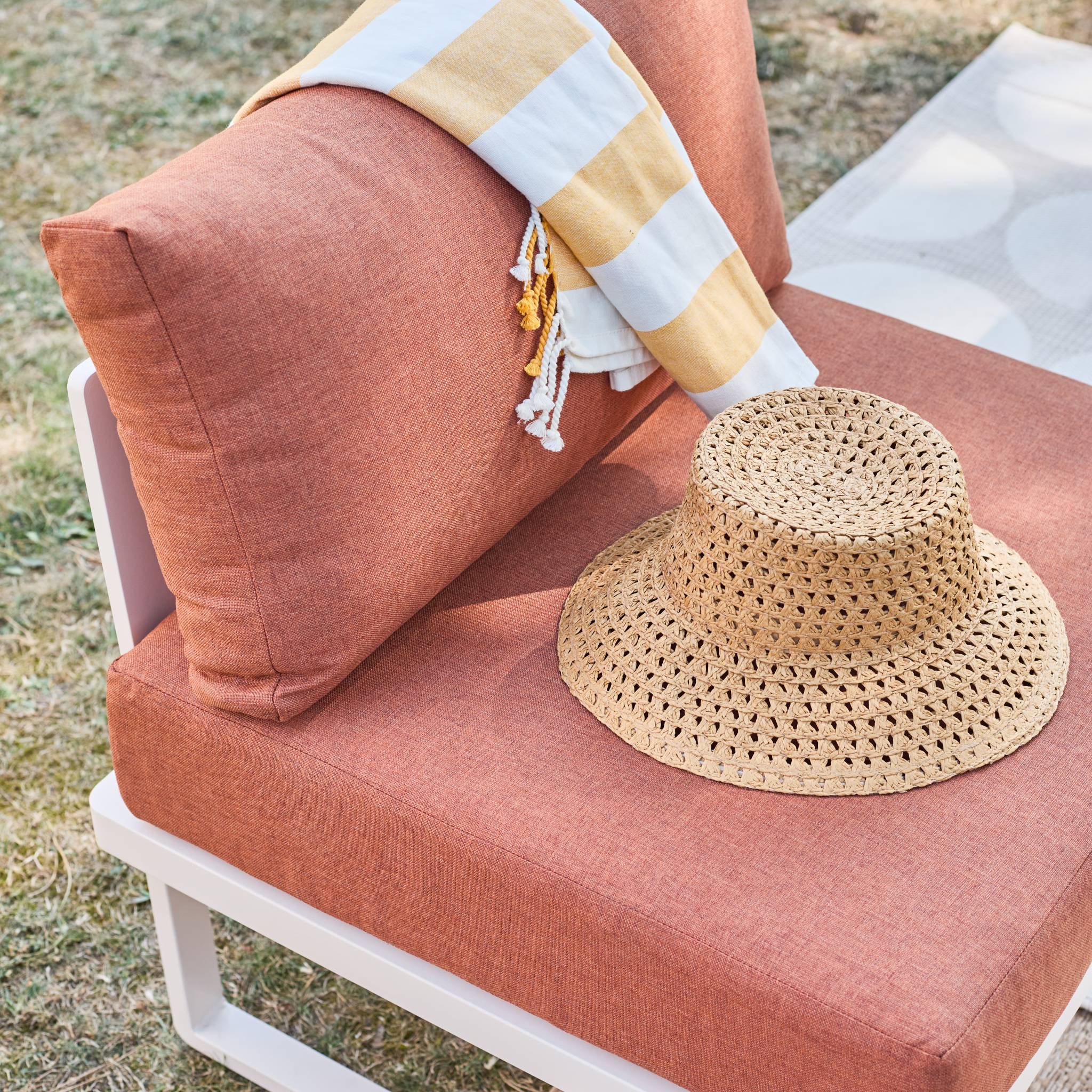 Salon de jardin modulable aluminium 4 places CLEA