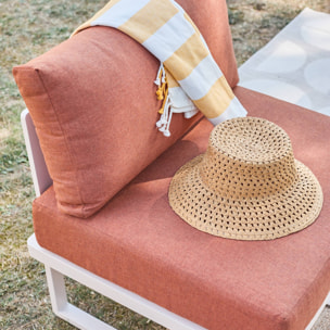 Salon de jardin modulable aluminium 4 places CLEA