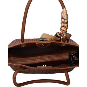 Borsa a mano donna - Modello Ismara Nova - Pelle vegana PU - 24.0 x 20.0 x 9.5 cm