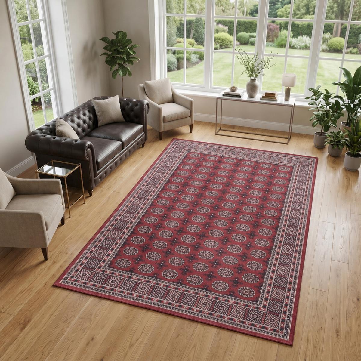 Tapis d'orient au motif oriental, style kilim, RAGA