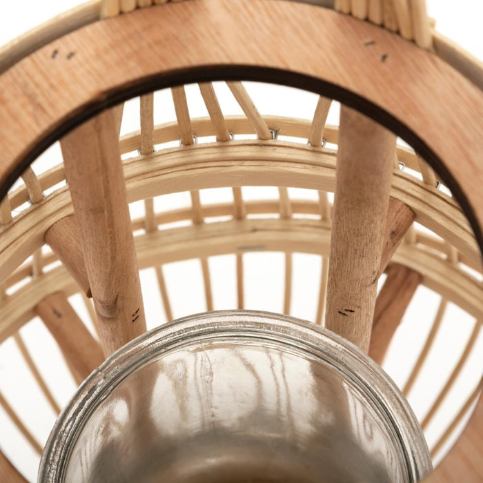 Farol cesta alta h37,5 beige