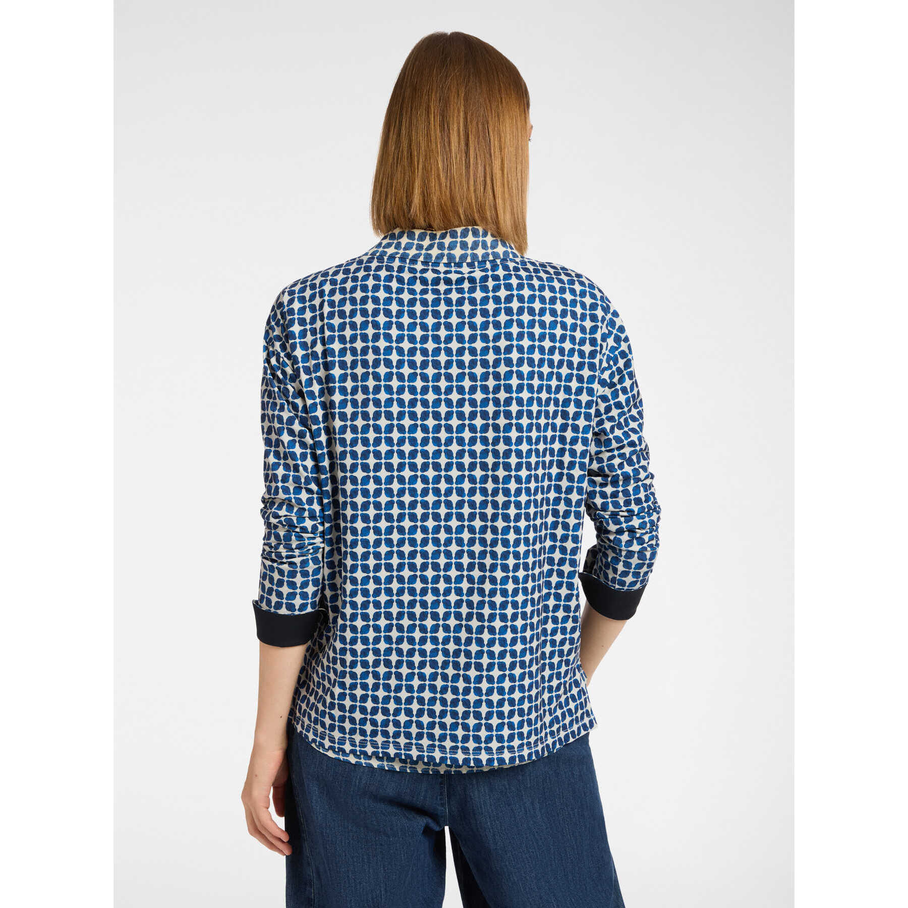 Elena Mirò - T-shirt stampata - Blu