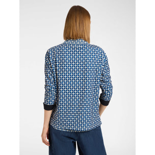 Elena Mirò - T-shirt stampata - Blu