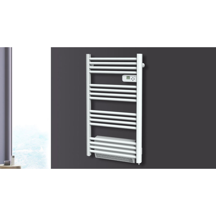 Radiateur seche-serviette 500w soufflerie 1000w