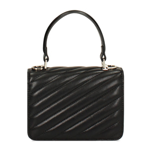 Mini bag nera con manico