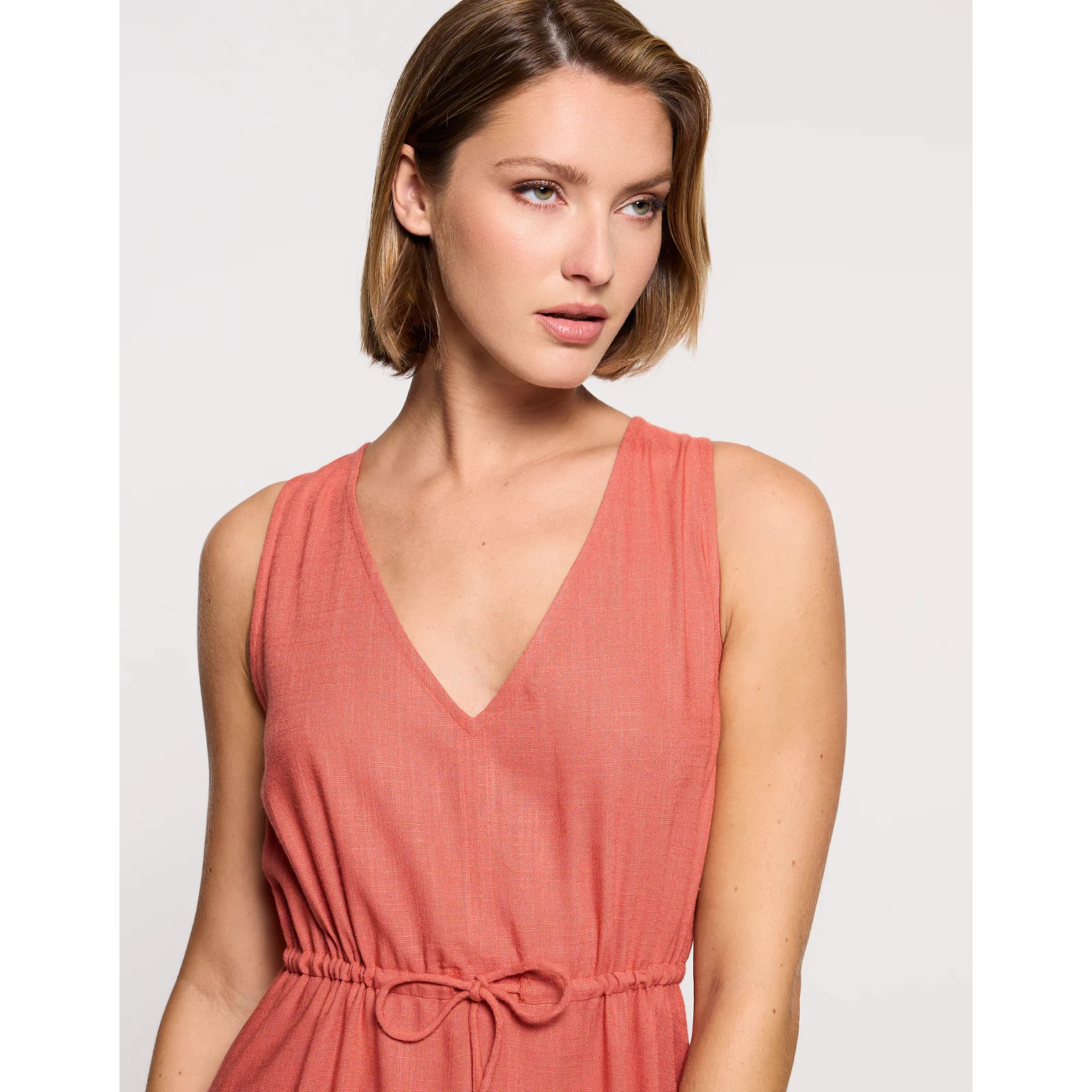 Vestido Midi Rojo Teja - Marilis