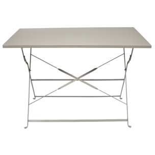 Table Repas Pliante Palerme Taupe 110x70x71cm