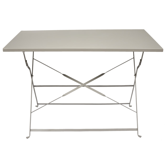 Table Repas Pliante Palerme Taupe 110x70x71cm