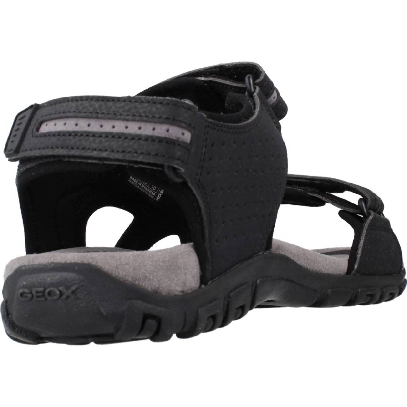 Sandalias Hombre de la marca GEOX  modelo UOMO SANDAL STRADA NEGRO