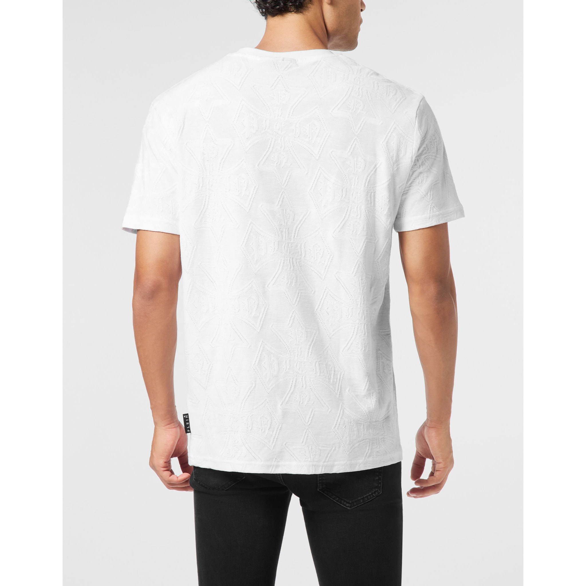 PHILIPP PLEIN Camiseta de cuello redondo y manga corta CREST