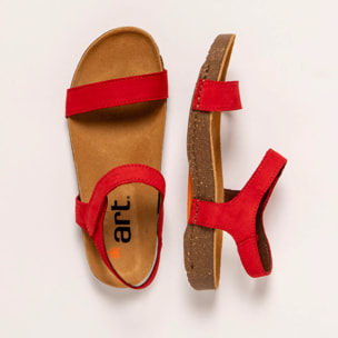 Sandalias 1119 NOBUCK RED/ I BREATHE color Red