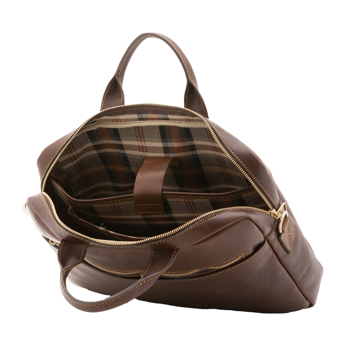 Borsa a mano  unisex In Vera pelle Made in Italy 37x27x6 cm