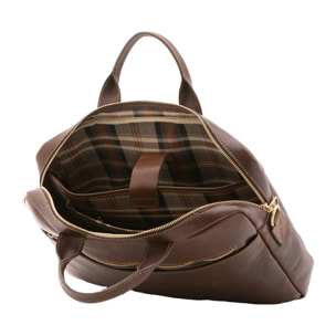 Borsa a mano  unisex In Vera pelle Made in Italy 37x27x6 cm