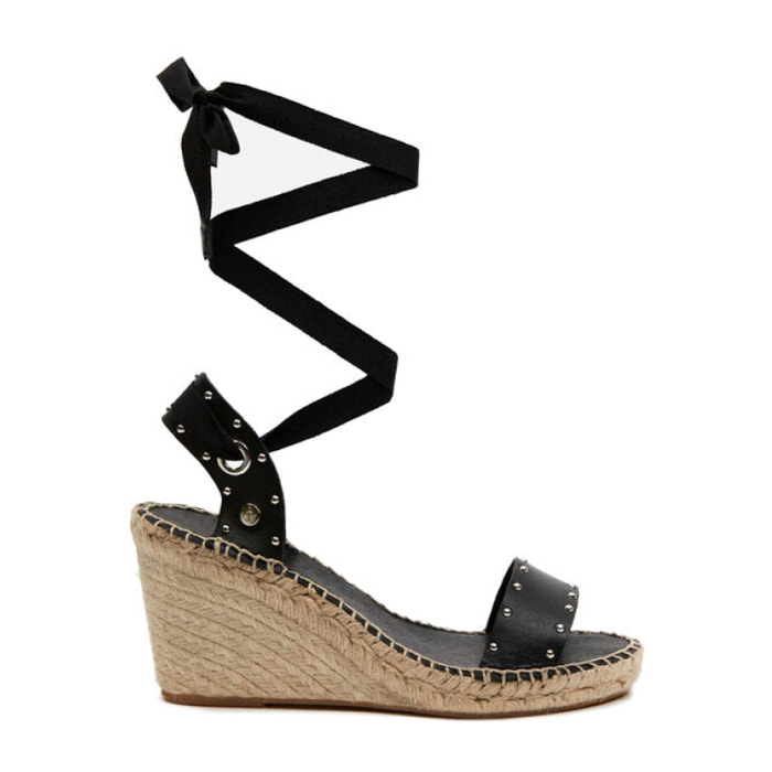 Sandalias de Cuña para Mujer - LA VALETA TINA Negro