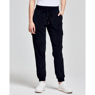 PANTALONE CARGO VELLUTO DONNA