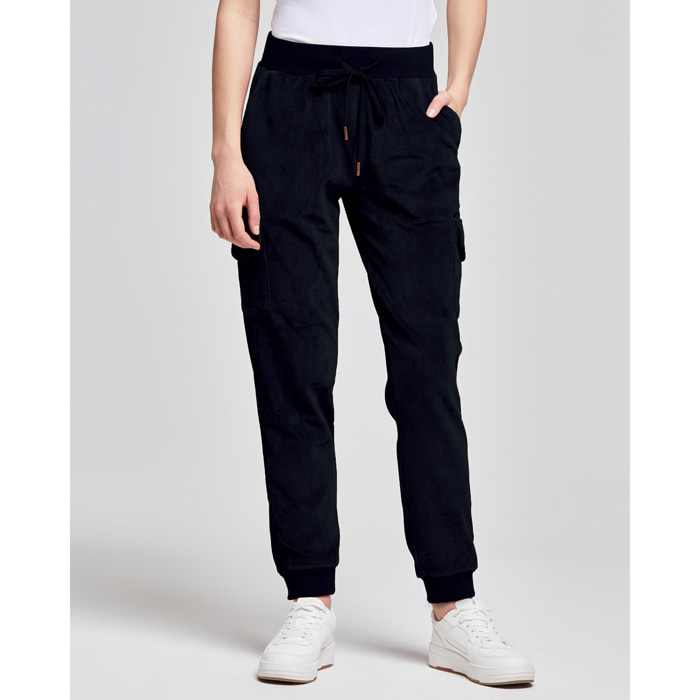 PANTALONE CARGO VELLUTO DONNA