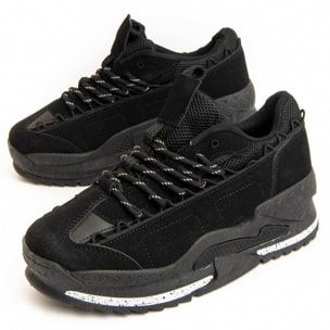 Sneaker De Plataforma - Negro - Altura: 4 Cm