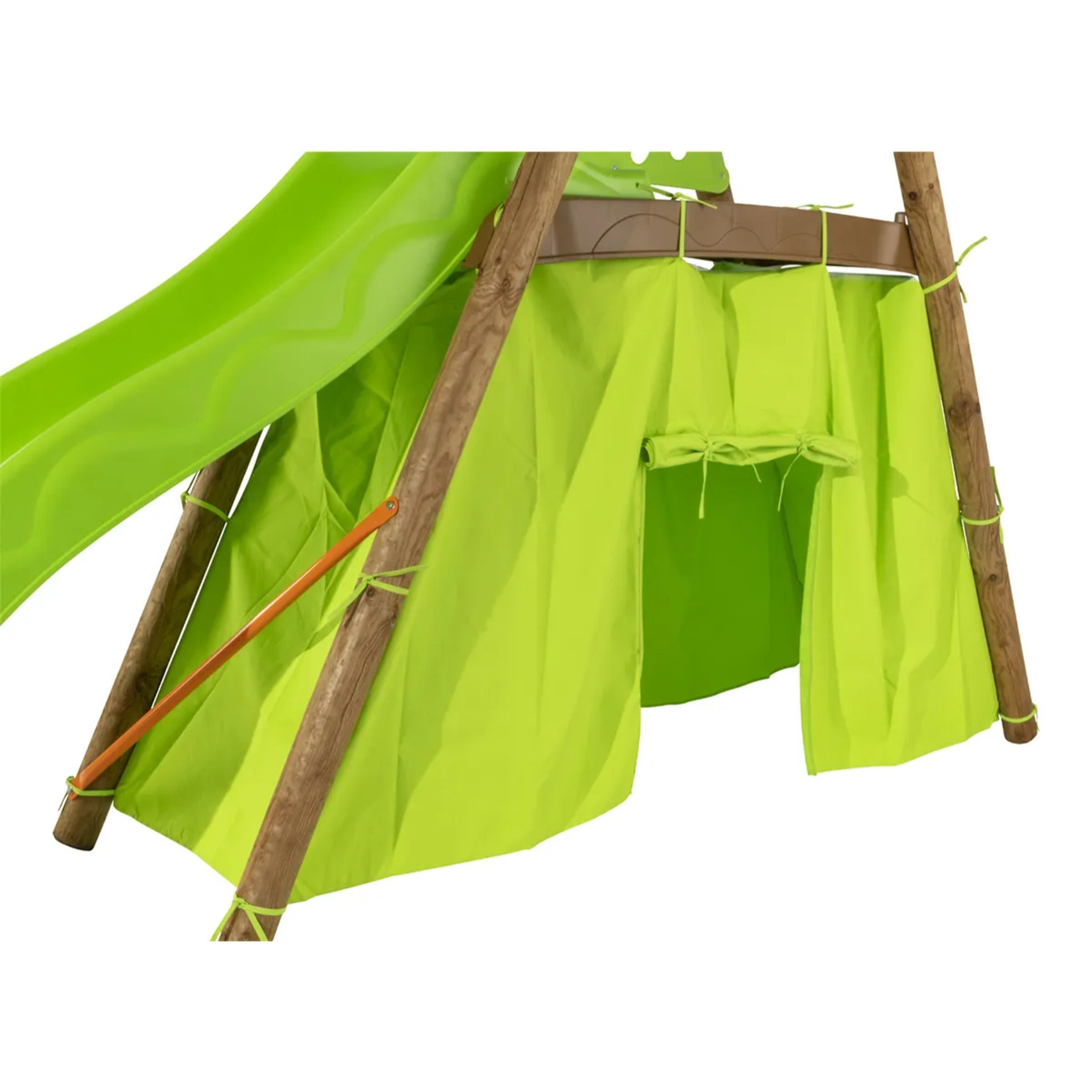 Balançoire en bois poutre métal 2,30 m Techwood LEGATO - 8 enfants