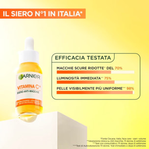 Siero Viso Anti-Macchie SkinActive Vitamina C+ Illuminante Uniformante Antiossidante con Acido Salicilico Niacinamide e Melasyl - Flacone da 30ml