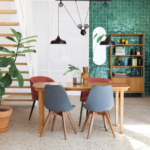 Miroir "Selena" en métal H112cm noir