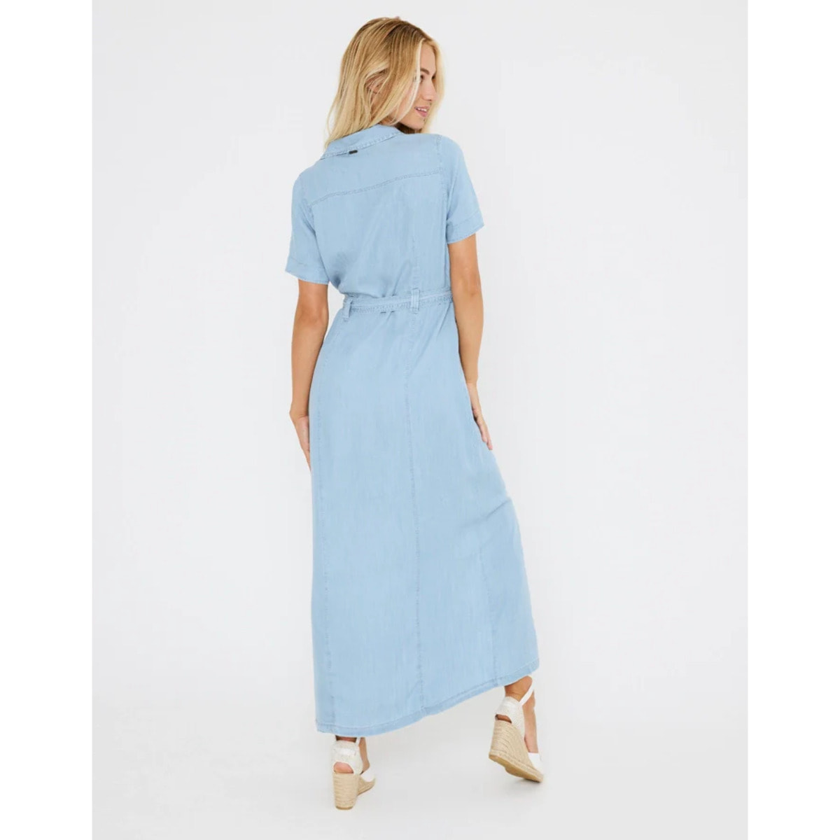 Vestido Largo Denim Claro - Lonzo