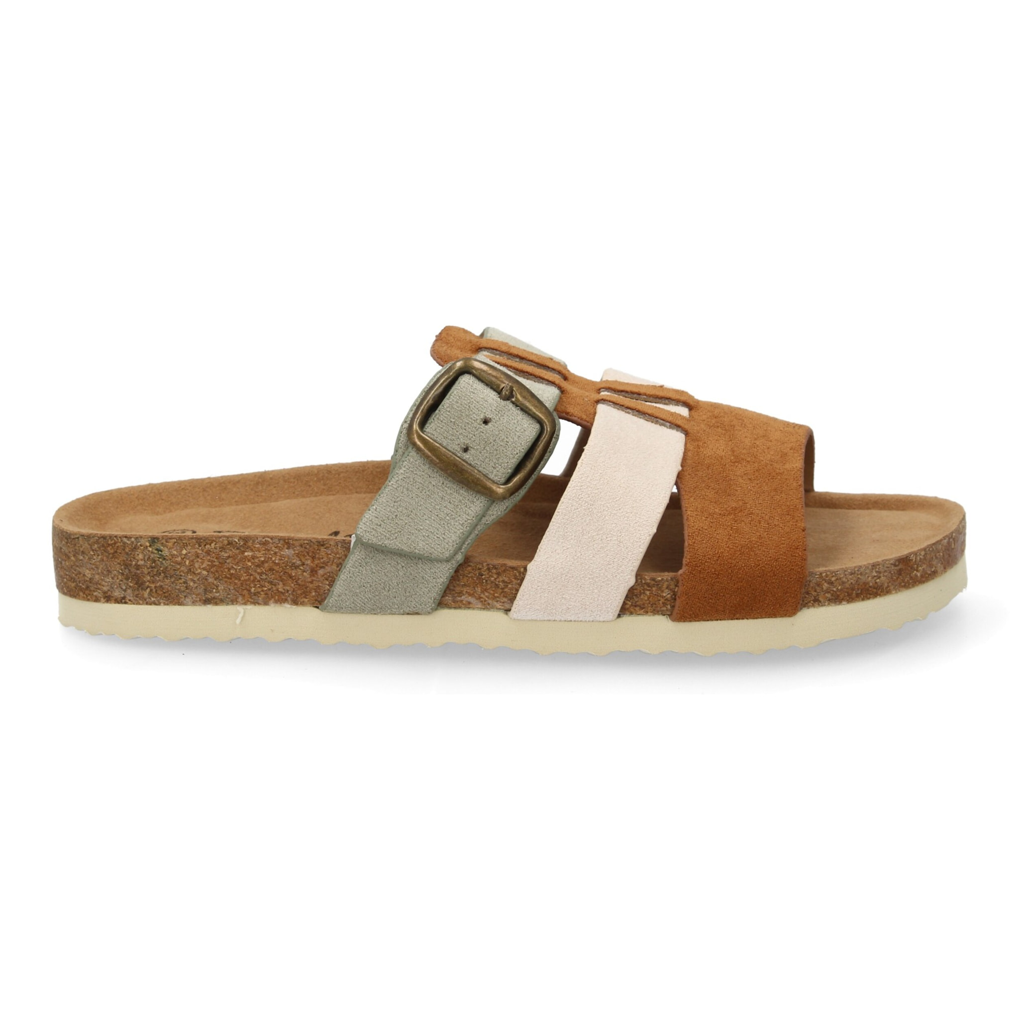 Sandalia Mujer cómoda con tiras y hebilla