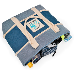 Bolso De Playa Lois Pfeiffer Azul Vaquero