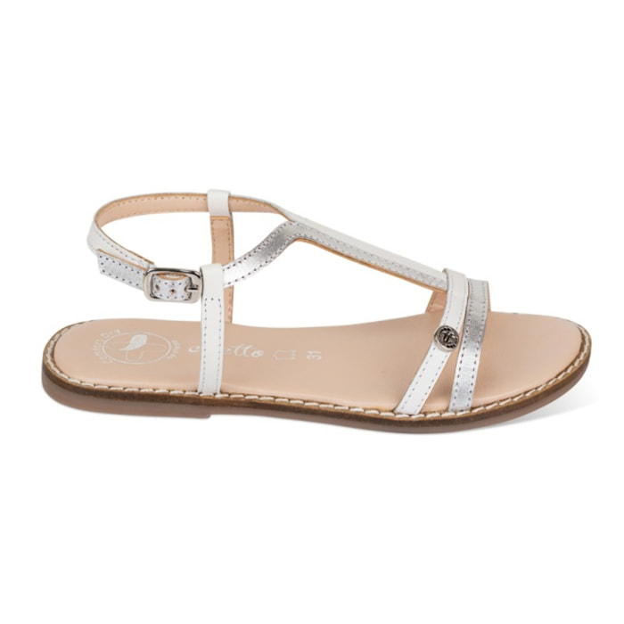 Sandalia Classic Piel Natural. Hebilla