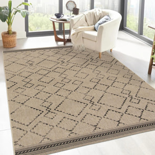 Tapis extérieur tissé kilim rectangle FESA