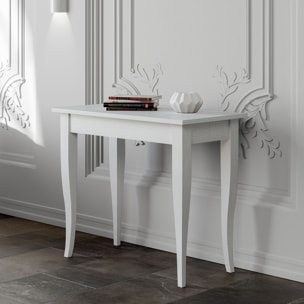 Console extensible 90x48/308 cm Sciabola Frêne Blanc