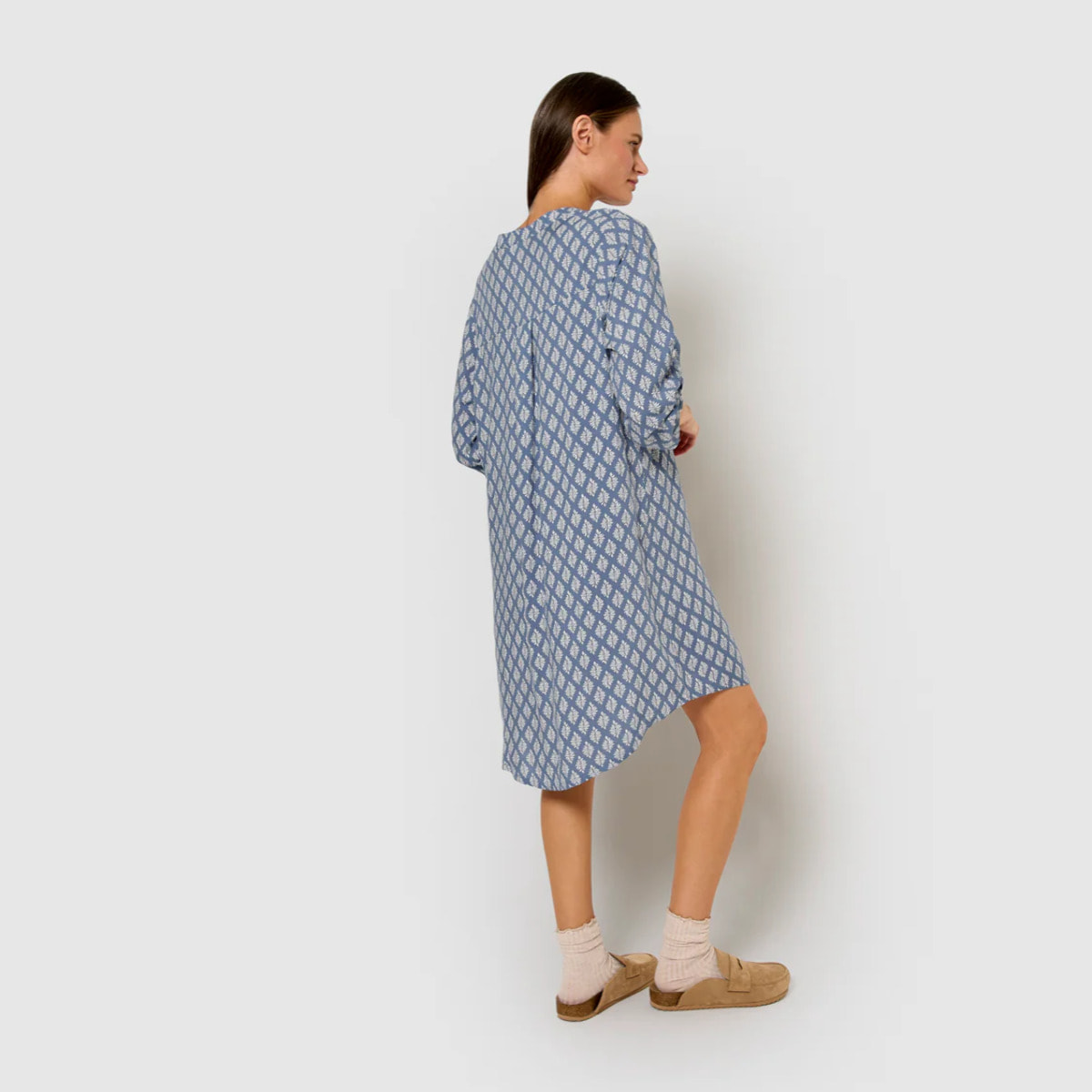 Vestido viscosa zurich azul