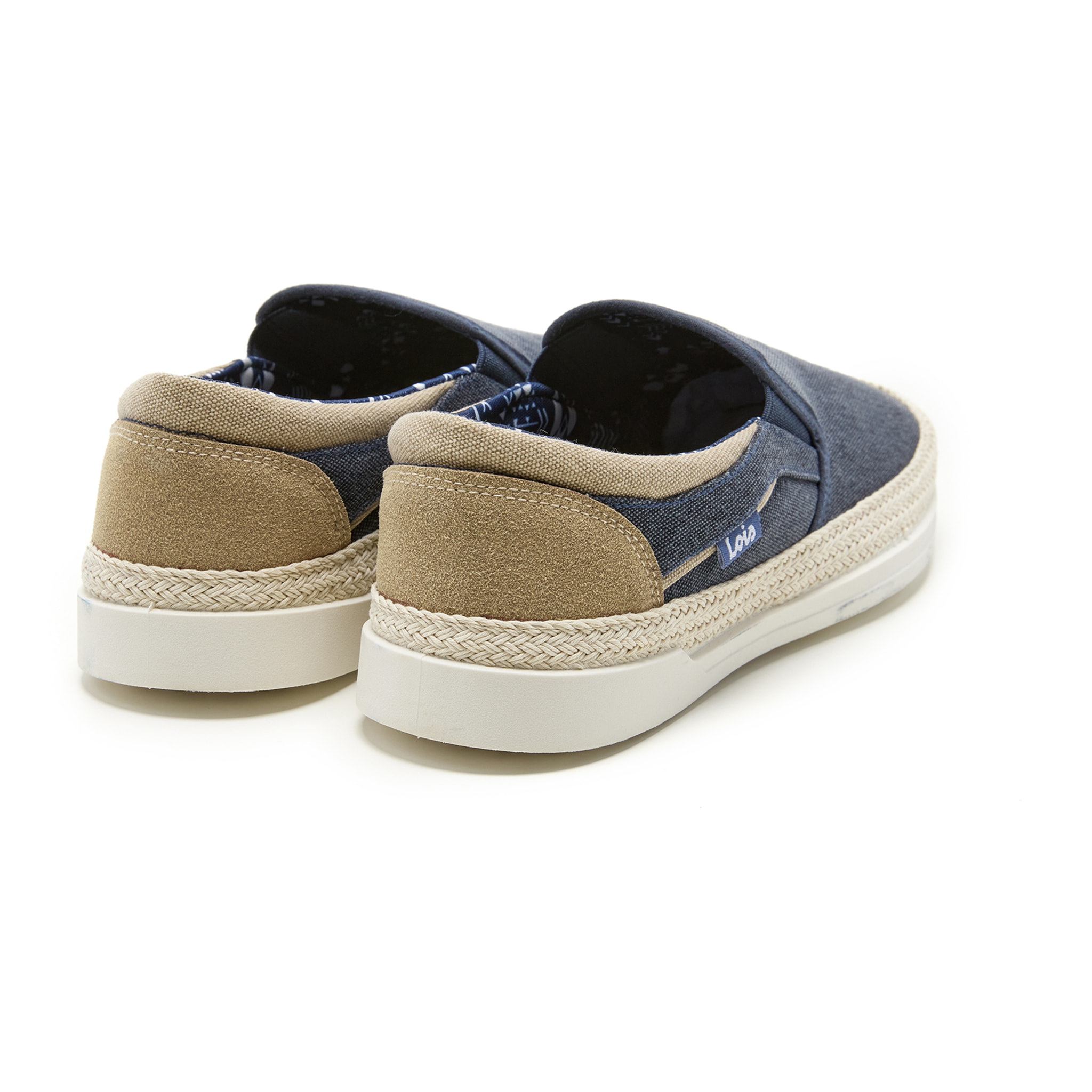 Bamba yute textil tipo slip-on Lois