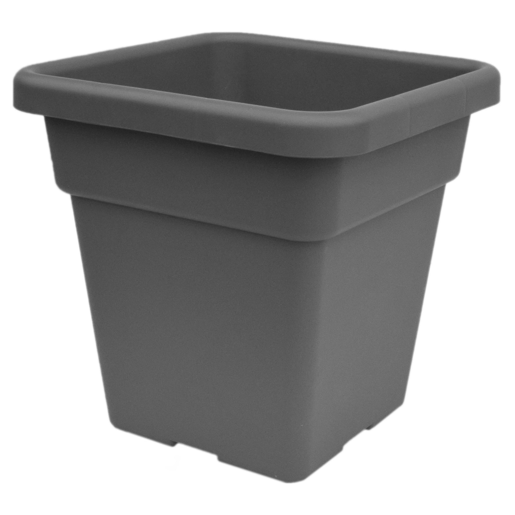 Maceta Quadro Vulcano de 32L Zanvic gris