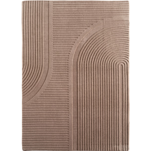 LENNY - Tapis de salon beige au design graphique