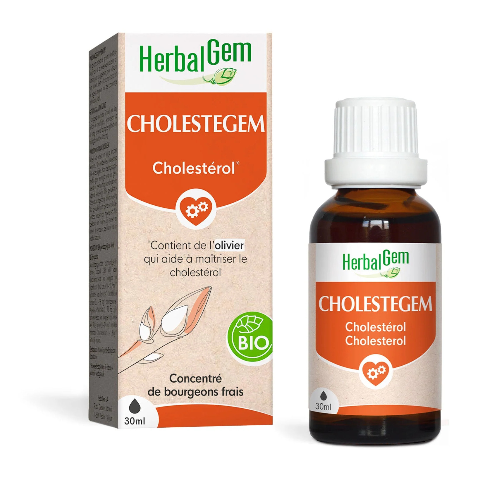 Herbalgem- Cholestegem - complexe cholestérol - Bio - 30 ml
