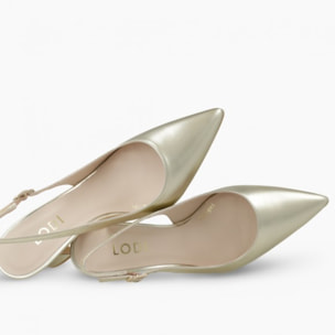 ZAPATOS DE SALÓN DORADOS RISEDIS