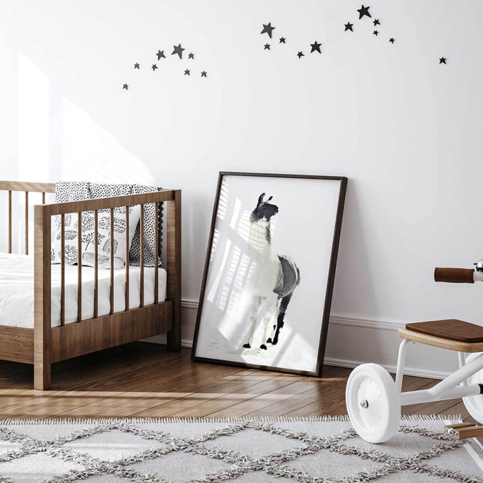 Affiche enfant noir et blanc Affiche seule