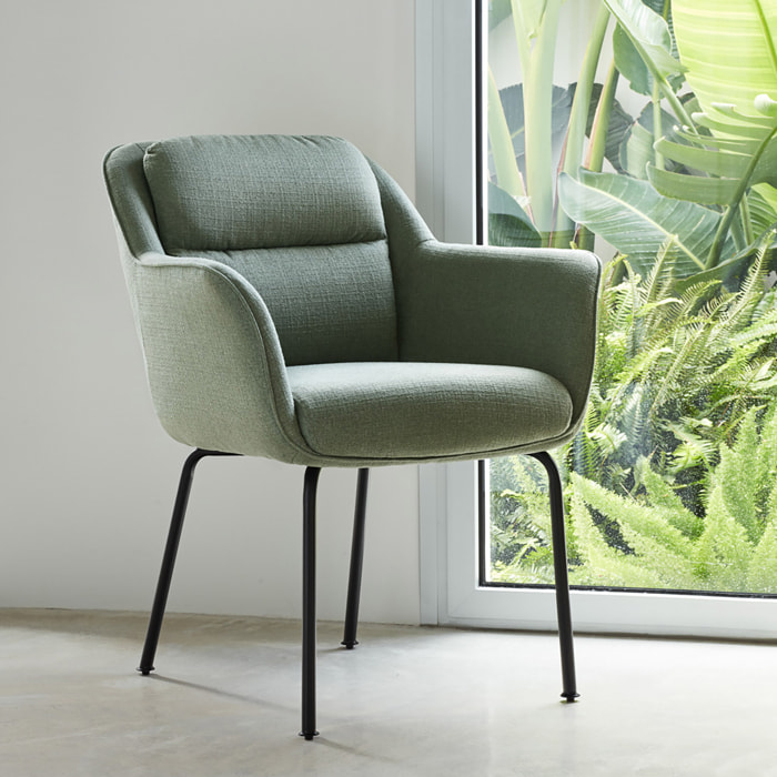 Silla Sadira verde 2P/Caja