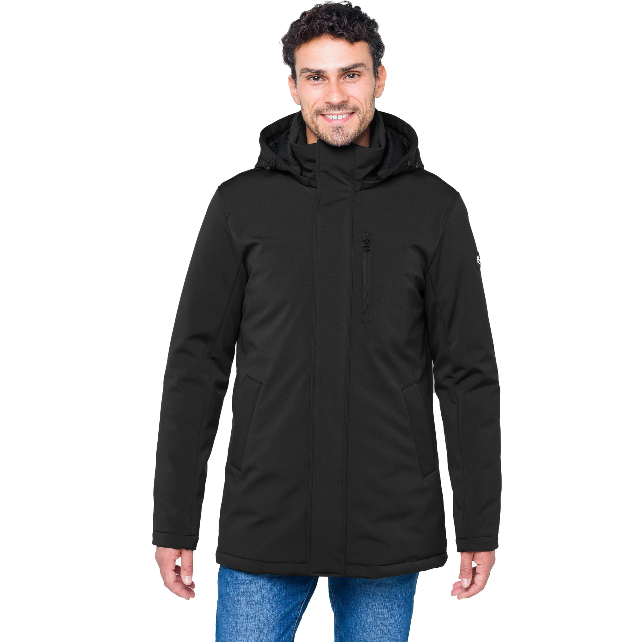 Parka NUSAKAN imbottito impermeabile nero