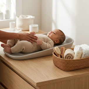 Cambiador Easy Clean Silicona Gris