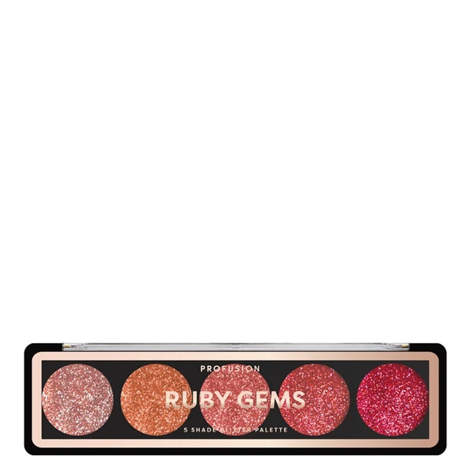 Palette Paillettes Ruby - Ombres à Paupières 5 Couleurs 40 g